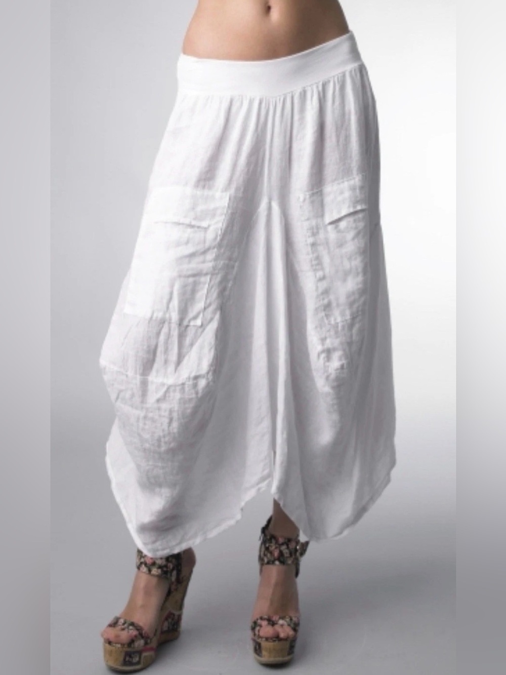 Tempo Paris White A-Line Maxi Skirt